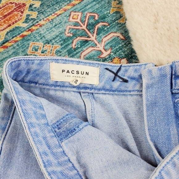 Pacsun Scalloped Hem Denim Skirt 26 - Picture 4 of 6